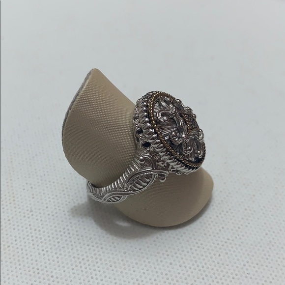 Real Vintage Style Ring- REAL GOLD AND DIAMONDS - Picture 4 of 10